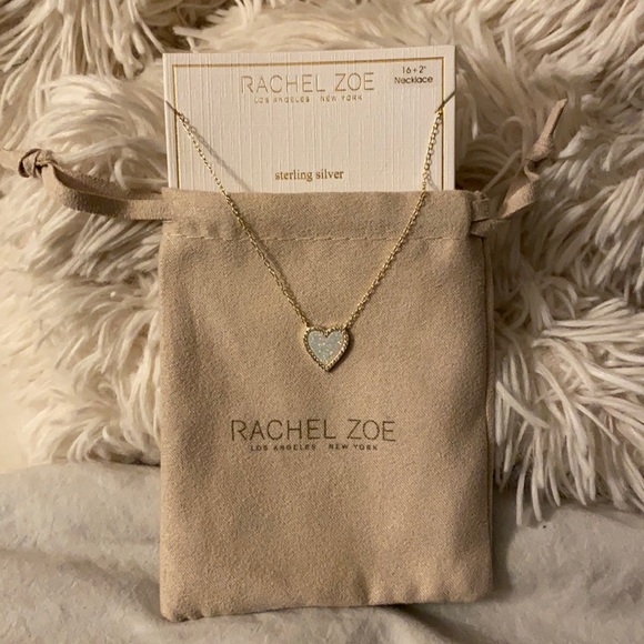 Rachel Zoe Jewelry Heart Necklace Sterling Silver Poshmark